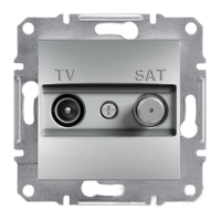 TV-SAT розетка EPH3400361 прохідна (8dB) ASFORA Schneider Electric алюміній, 0757