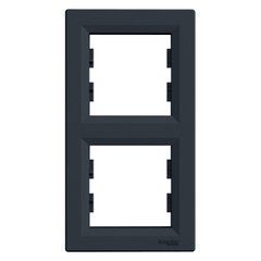 Рамка двопостова вертикальна Антрацит EPH5810271 Asfora plus Schneider Electric, 10035, Антрацит
