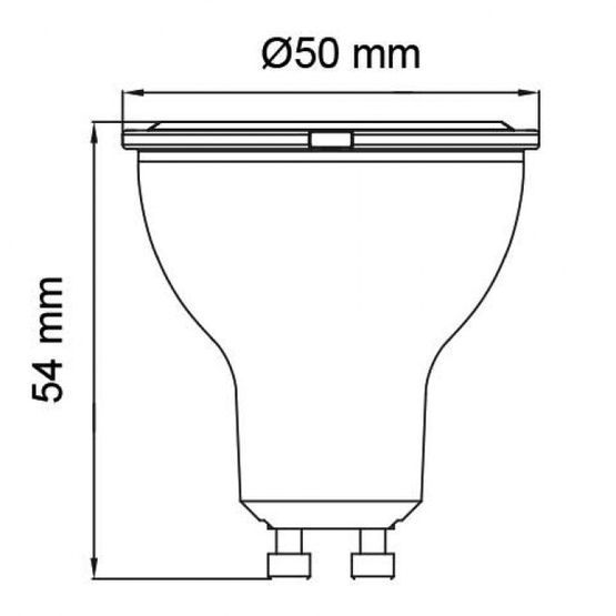Лампа світлодіодна "CONVEX-8" 8W 4200K GU10, 285