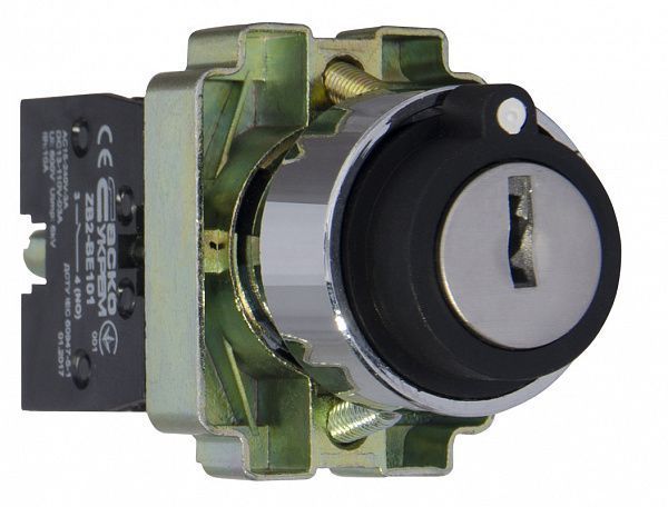 XB2-BG03 Кнопка поворотна з ключем 3-позиційна