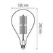 Лампа FILAMENT LED 8W 2200K E27 TOLEDO AMBER 280мм HOROZ, 001-049-0008-010, 2200