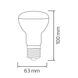 Лампа рефлекторна R-63 SMD LED 10W 4200K Е27 REFLED-10 HOROZ, 001-041-0010-061, 4200