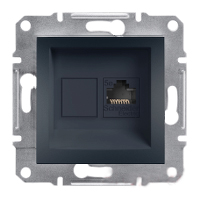 Розетка EPH5000171 Компьютерная RJ45 CAT5E STP ASFORA Schneider Electric Антрацит, 0818, Антрацит