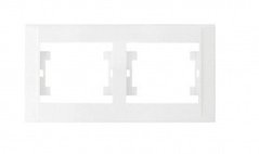 Рамка двойная горизонтальная белая Defne Makel, 1366