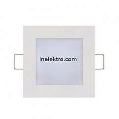 Светодиодный светильник 6Вт 6400К Slim/sq-6 встраиваемый квадрат HOROZ, 056-005-0006-020, 6400