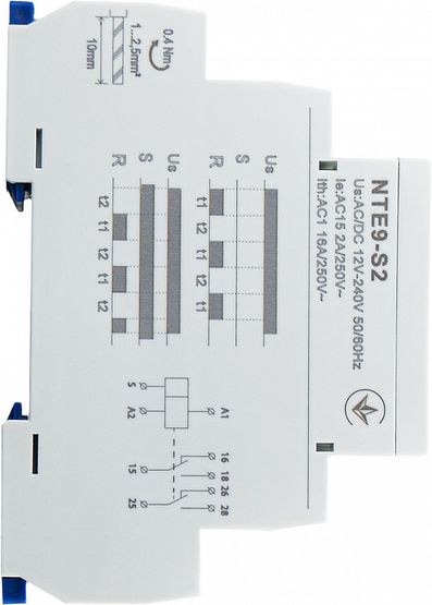 Реле часу асиметричного циклу NTE9-S2 AC/DC 12-240V АСКО