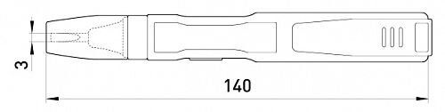 Індикатор-тестер e.tool.test09 140х3 прямий шліц АС/DC70-250В