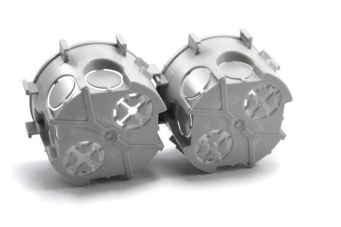 Коробка KP 67/3 приборная подрозетник d70 (с соединительными лапами 75мм), глубина 45мм Копос