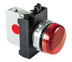 Сигнальна арматура із світлодіодом 100-250 В AC (червона) - метал IP65 CM0K0XK, EMAS