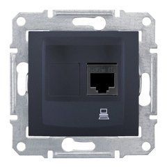 Розетка компьютерная SDN4300170 Графит Sedna Schneider, 7417, Графит