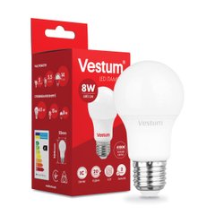 Світлодіодна лампа Vestum A55 8W 4100K 220V E27 1-VS-1107, Білий, 1-VS-1107, 4100