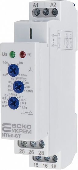 Реле времени звезда/треугольник NTE9-ST AC/DC 12-240V АСКО