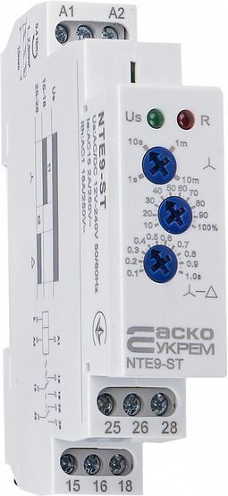 Реле времени звезда/треугольник NTE9-ST AC/DC 12-240V АСКО