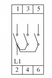 Кулачковый переключатель 3-ступеньчатый 1-полюсный (0-1-2-3) 63А PSA063KS133S, EMAS