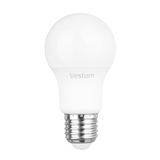 Світлодіодна лампа Vestum A55 8W 4100K 220V E27 1-VS-1107, Білий, 1-VS-1107, 4100, 667