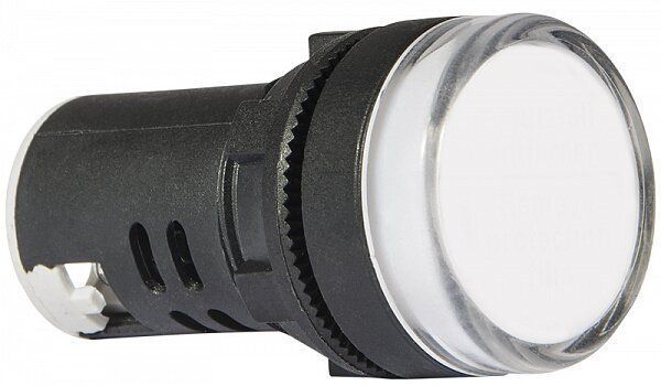 Сигнальна арматура AD22-22DS біла 12V АC/DC