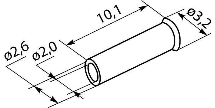 Гільза EN2510 (упак 100шт.)