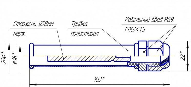 PZ2 (Зонд для PZ-818, 829, 830, 832)