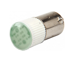 Лампа сменная LED220Y светодиодная матрица Bа9s 220В зеленая EMAS