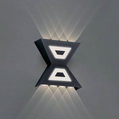 Світильник фасадний LED "METROPOL-12" 12W настінний, Чорний, 4200, 52