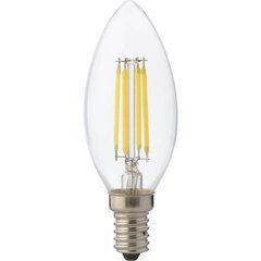 Лампа світлодіодна "Filament candle - 6" 6W свічка Е14 4200К, Прозорий, 206