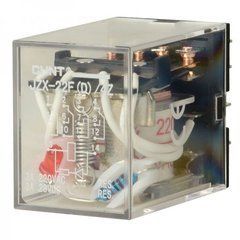 Промежуточное реле JZX-22F(D) 3 конт. с инд. LED 5А 220В AC Chint