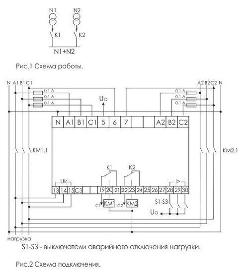AVR-01-K контролер АВР для вводу резервного живлення