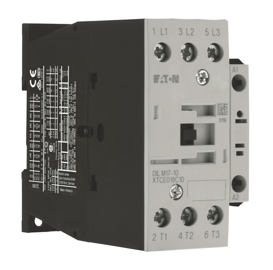 Контактор DILM17-10 17А 1NO 230V 50Hz Eaton (Moeller), 230V АС