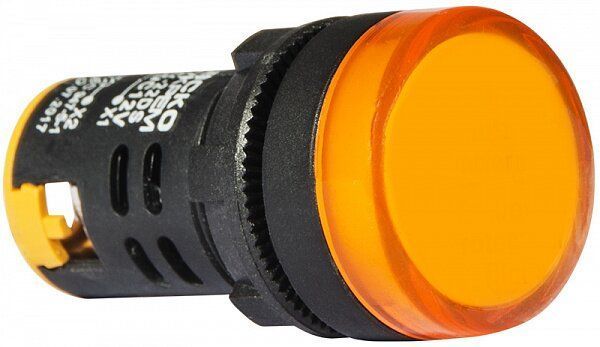 Сигнальна арматура AD22-22DS жовта 12V АC/DC