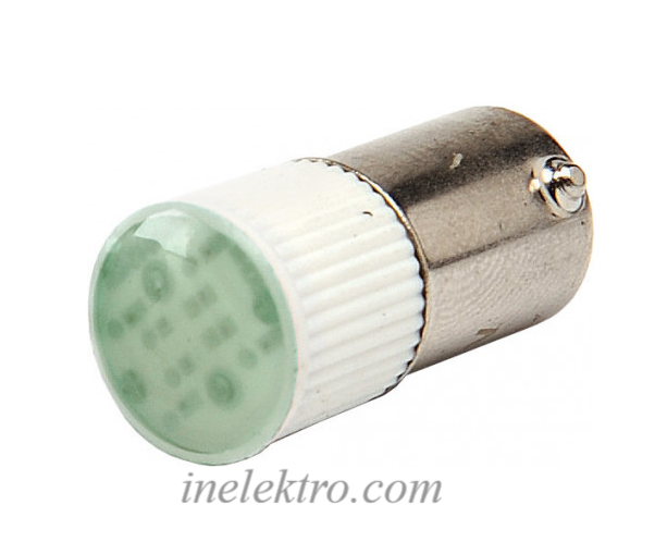 Лампа змінна LED220Y світлодіодна матриця Bа9s 220В зелена EMAS