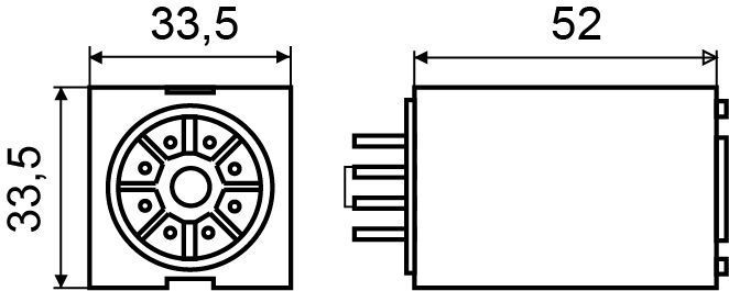 Реле МК2P (AC 24 V)
