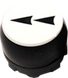 Головка кнопки для швидкості біла PVCHBD (подвійна швидкість) EMAS
