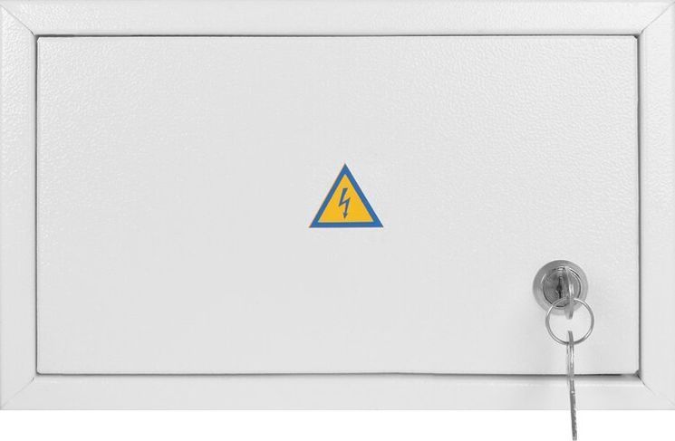 Корпус e.mbox.stand.n.12.z металлический, под 12 мод., навесной, с замком