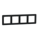 Рамка 4-постова Штучне матове скло Sedna Elements Schneider Electric SDD362804, Чорне скло