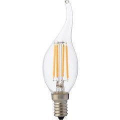 Лампа світлодіодна "Filament flame - 6" 6W свічка на вітрі Е14 2700К, Прозорий, 157