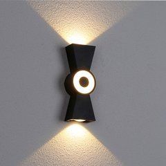 Світильник фасадний LED "LAGOS" 12W настінний, Чорний, 4200, 80
