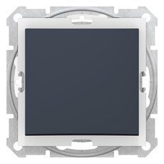 Вимикач одноклавішний IP44 SDN0100370 Графіт Sedna Schneider, 7569, Графіт