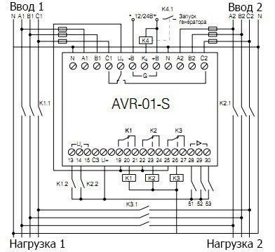 AVR-01-S контролер АВР для вводу резервного живлення