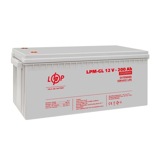 Аккумулятор гелевый LPM-GL 12V - 200 Ah LogicPower