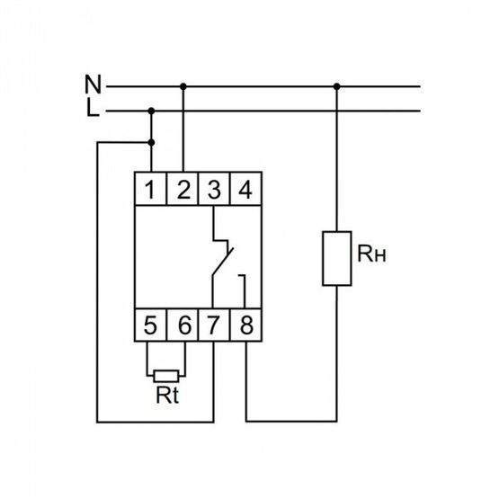 Регулятор температури RT-820, 230 В AC, від -4&deg;C до + 30&deg;C, 16А