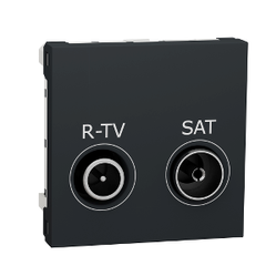 Schneider Розетка R-TV SAT прохід, 2 модуля антр, 23039