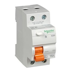 Дифференциальный выключатель нагрузки ВД63 2П 16A 10MA АС, Испания Schneider Electric