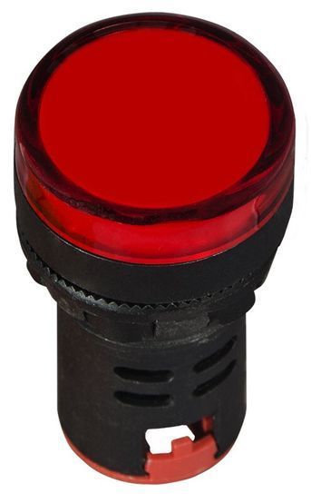 Сигнальна арматура AD22-22DS червона 12V АC/DC
