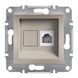 Розетка 1-я телефонная 4 конт. Бронза EPH4100169 ASFORA plus Schneider Electric, 9998, Бронза