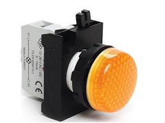 Сигнальна арматура із світлодіодом 12-30 В AC/DC (жовта) - пластик IP65 CP080XS, EMAS