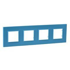 Рамка 4-постова "AQUA" MGU4.708.26 Unica Quadro Schneider, 8226, AQUA