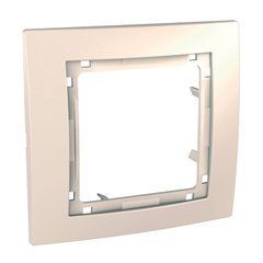 Рамка 1-постовая Слоновая кость MGU4.002.25 Unica Colors Schneider, 8126, Слоновая кость