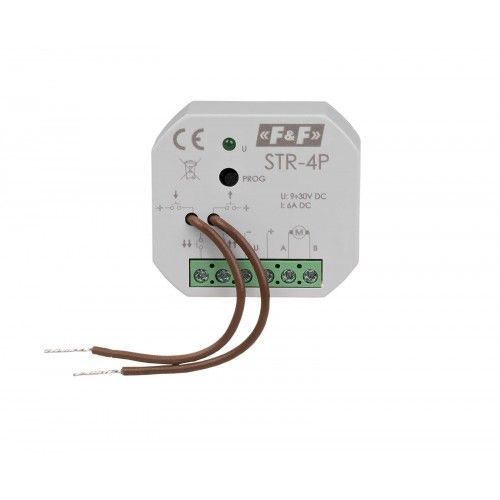 Реле керування ролетами STR-4P, 9-30 В, двокнопочне F&F 20484