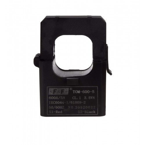 Трансформатор струму F&F TOM-600-5, з розбірним сердечником, 600/5