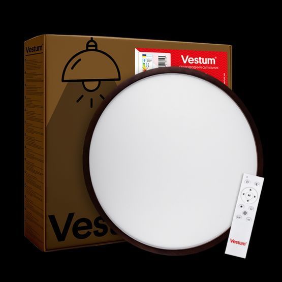 WOOD матовый 60W 375*60мм 3000К-6500К с пультом горіх